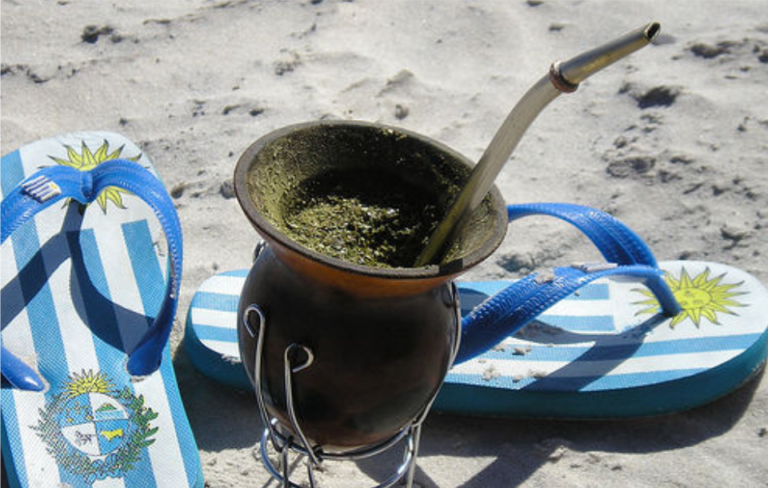 Flip flops and mate in uruguay